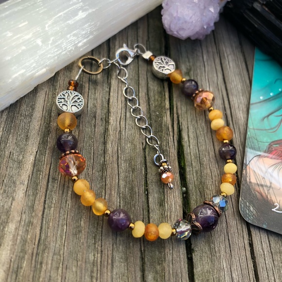 *SOLD* Sun Cazimi Gemstone Bracelet - Picture 3 of 13